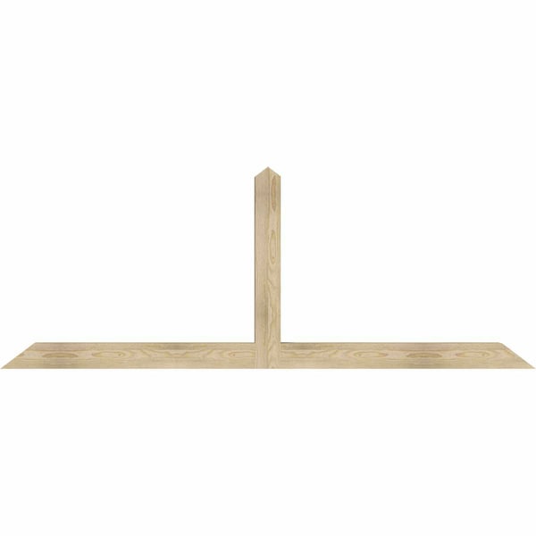 Ekena Millwork Portland Rough Sawn Timber Gable Bracket, Douglas Fir, 84"W x 31"H x 4"D x 4"F, 9/12 Pitch GBW084X31X0404POR00RDF - main